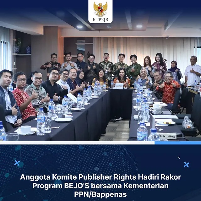 Anggota Komite Publisher Rights hadiri rakor program BEJO Bersama kementerian PPN/BAPPENAS